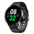 Ultra-thin smart health bracelet in black with a 1.3-inch screen and silicone strap on a wrist.