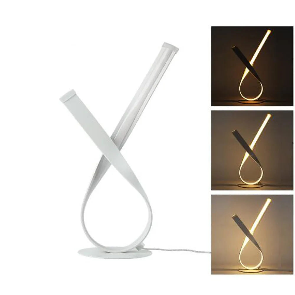 Creative remote control lamp with 45cm height, three colour temperature options, aluminium iron and silica gel construction