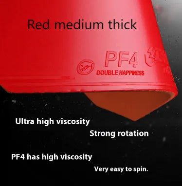 Fast Attack Sticky PF450 table tennis racket with anti-rubber in red or black, thick or medium thick options