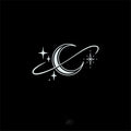 Waterproof herbal tattoo sticker with star ring moon design for temporary body art
