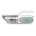 Car vacuum cleaner with digital display, ABS body, black, with hose and brush nozzle attachments