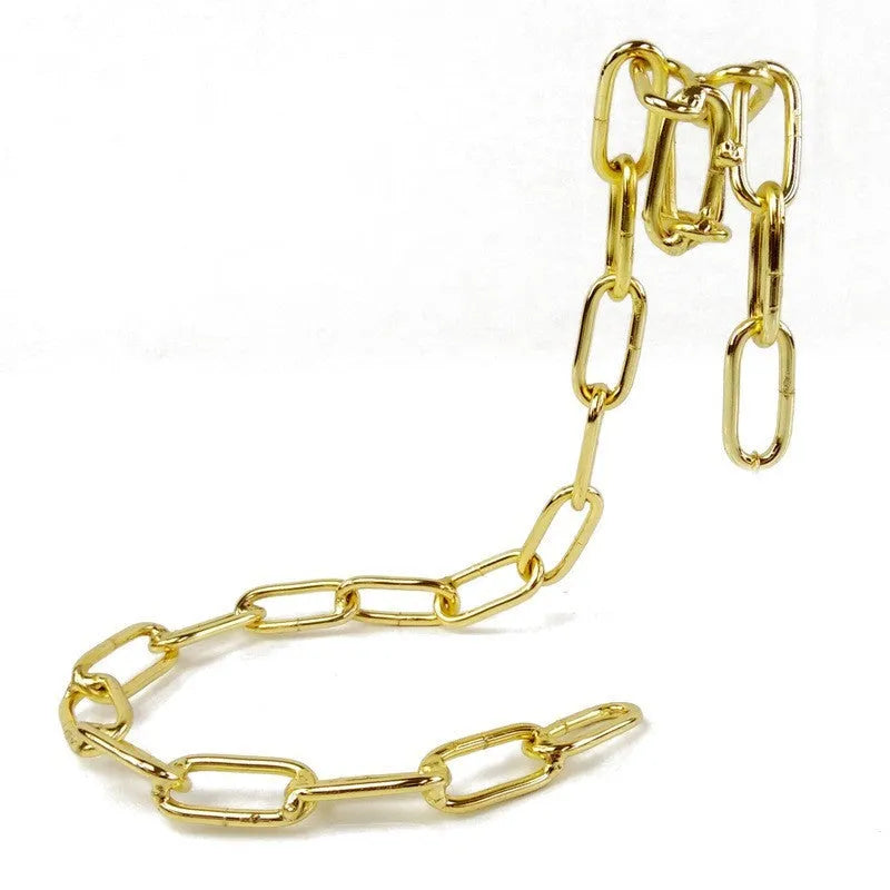 Iron chain wine rack bracket in electroplated finish dimensions 20x14x21cm