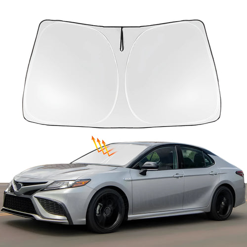 Custom car windshield sunshade for Toyota NOAH XOVY 90 series in silver tape material