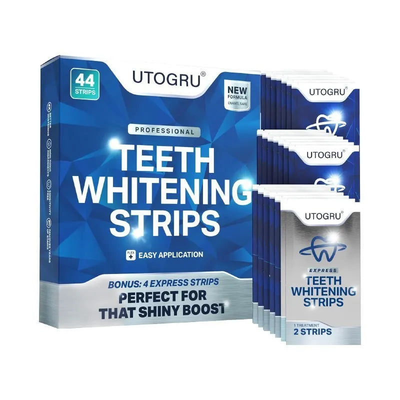 Simple Home portable teeth whitestrips pack with 44 stickers in 22 pairs for home whitening
