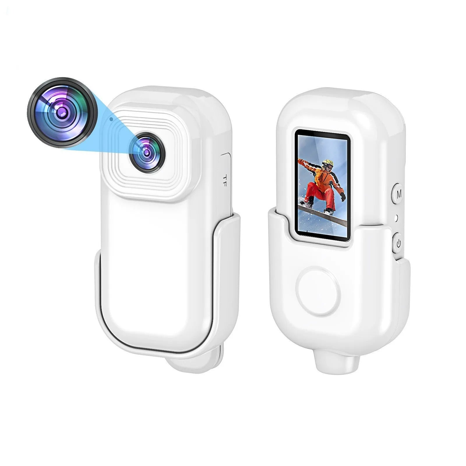 L8 Black outdoor sports recorder with thumb hole, 1080p HD, WiFi, compact plastic body