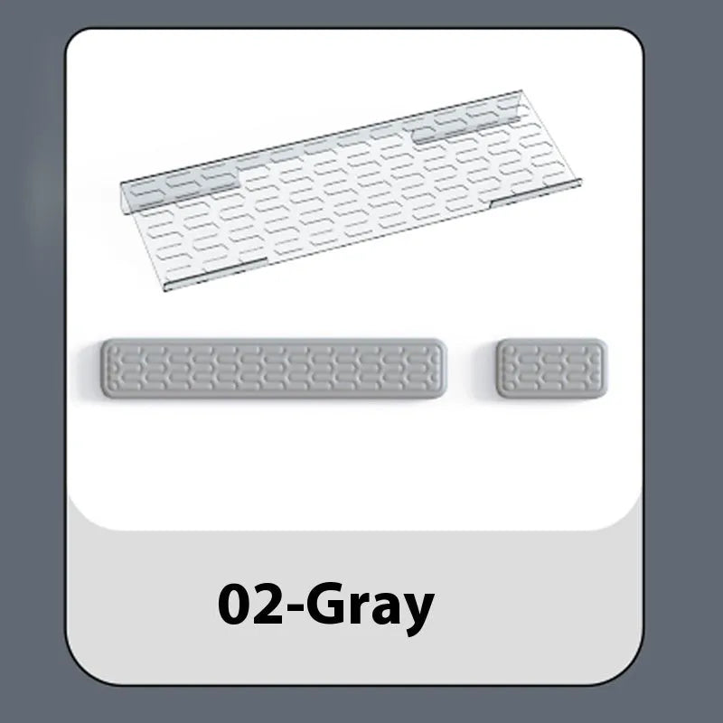 Double-sided keyboard mouse pad with memory foam wrist support in multiple colour options
