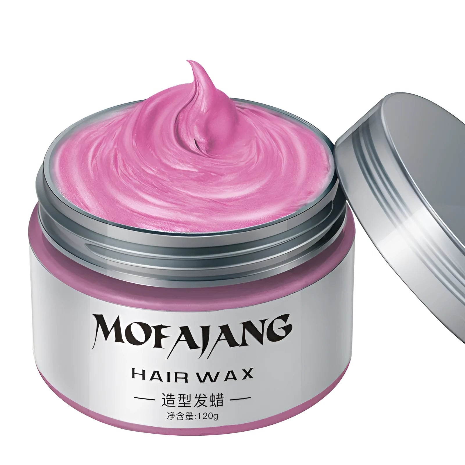 Coloured hair mud for grandma grey hair wax in solid form, available in multiple colours