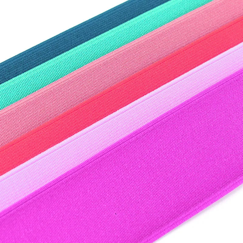 5cm wide colour elastic band with 1.5mm thickness for clothing and luggage liner