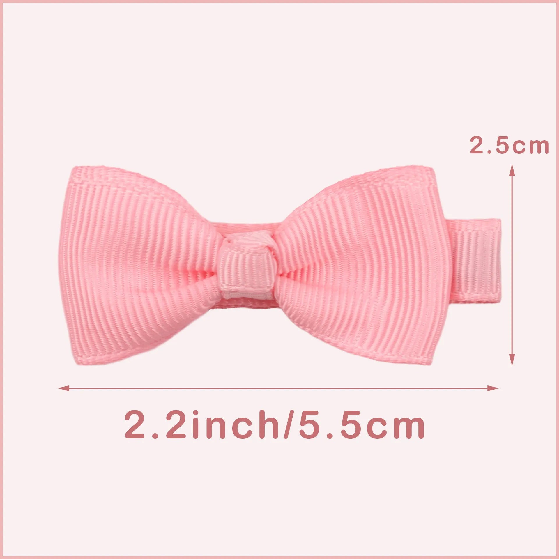Assortment of pastel-coloured barrette and bow hair clips for babies and toddlers on a white background.