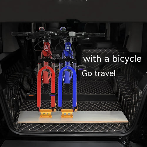 Silver metal bicycle front fork quick release fixing clip for SUV transport