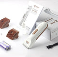 White pet electric hair clipper with ceramic blade for pet grooming