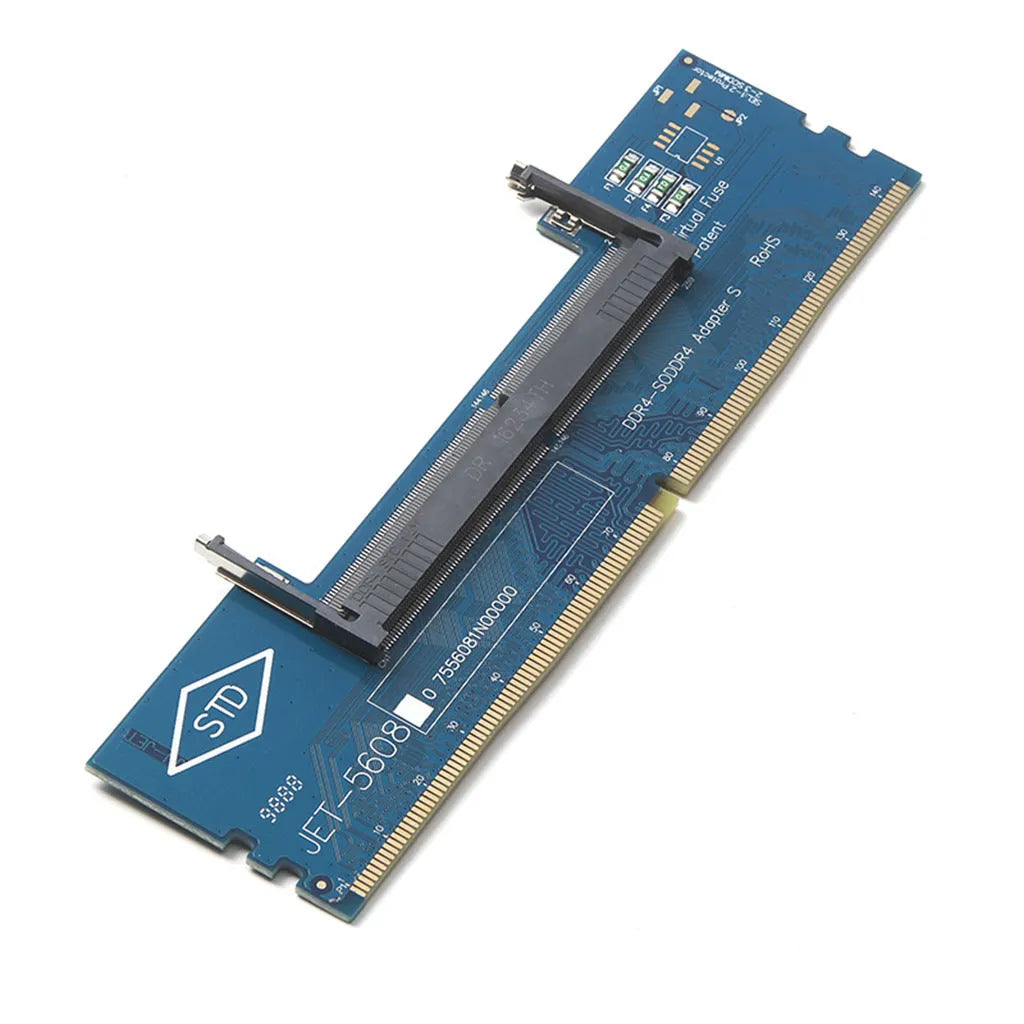 DDR4 laptop to desktop memory test adapter card in electrostatic bag with memory stick