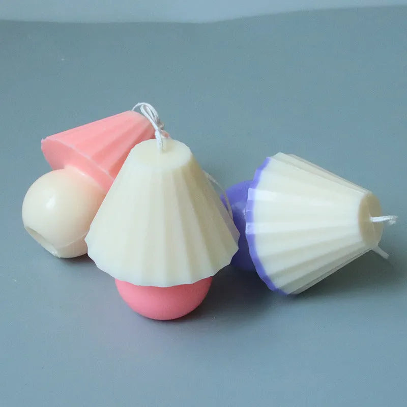 Transparent acrylic small lamp candle mould for homemade scented candles and soaps
