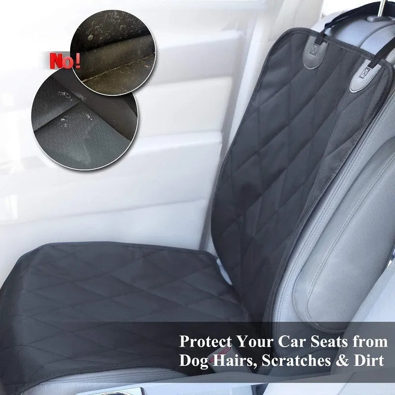 Black waterproof Oxford pet car seat mat 25x25x4cm with cotton lining for dogs and cats