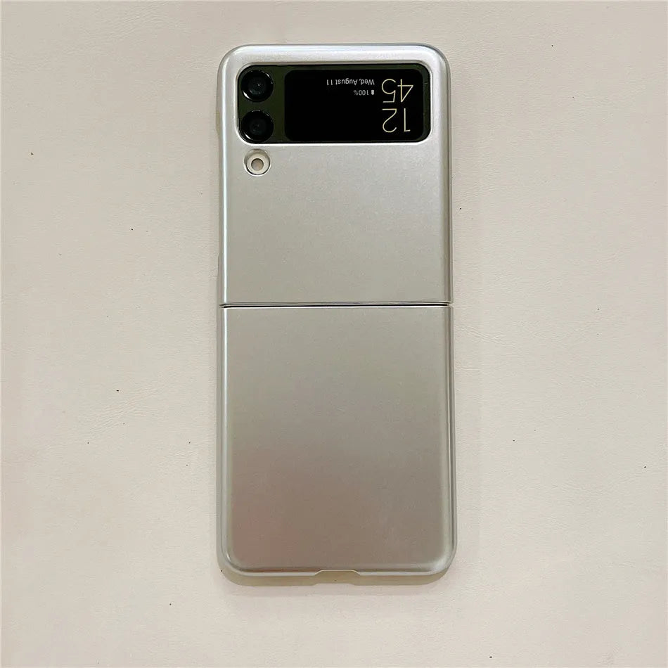 Samsung folding screen hard case with soft rubber cover in multiple colours for Z Flip4 Z Flip5 Zli3 drop protection