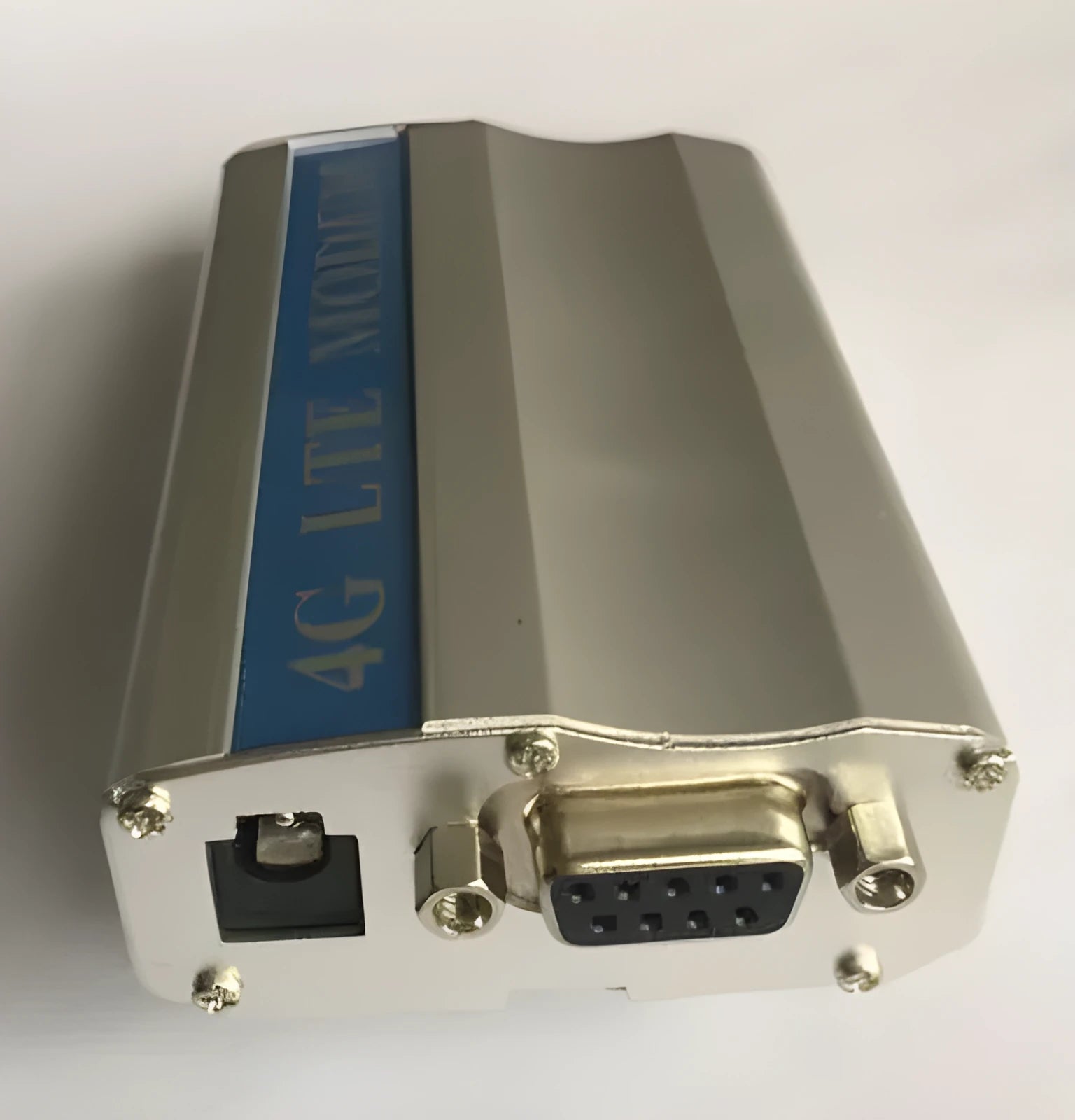 White SIM7600CE 4G LTE module with RS232 and USB ports, 30x30mm size