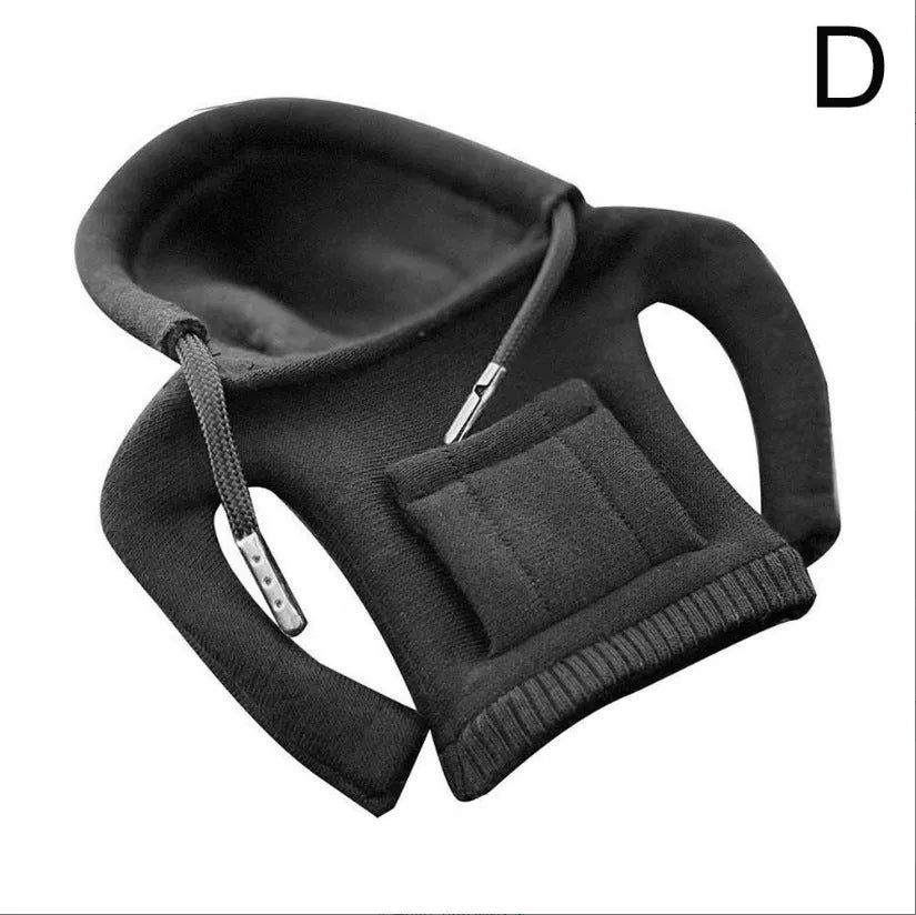 Cloth car gear shift knob cover in various colours showing 13x8cm dimensions