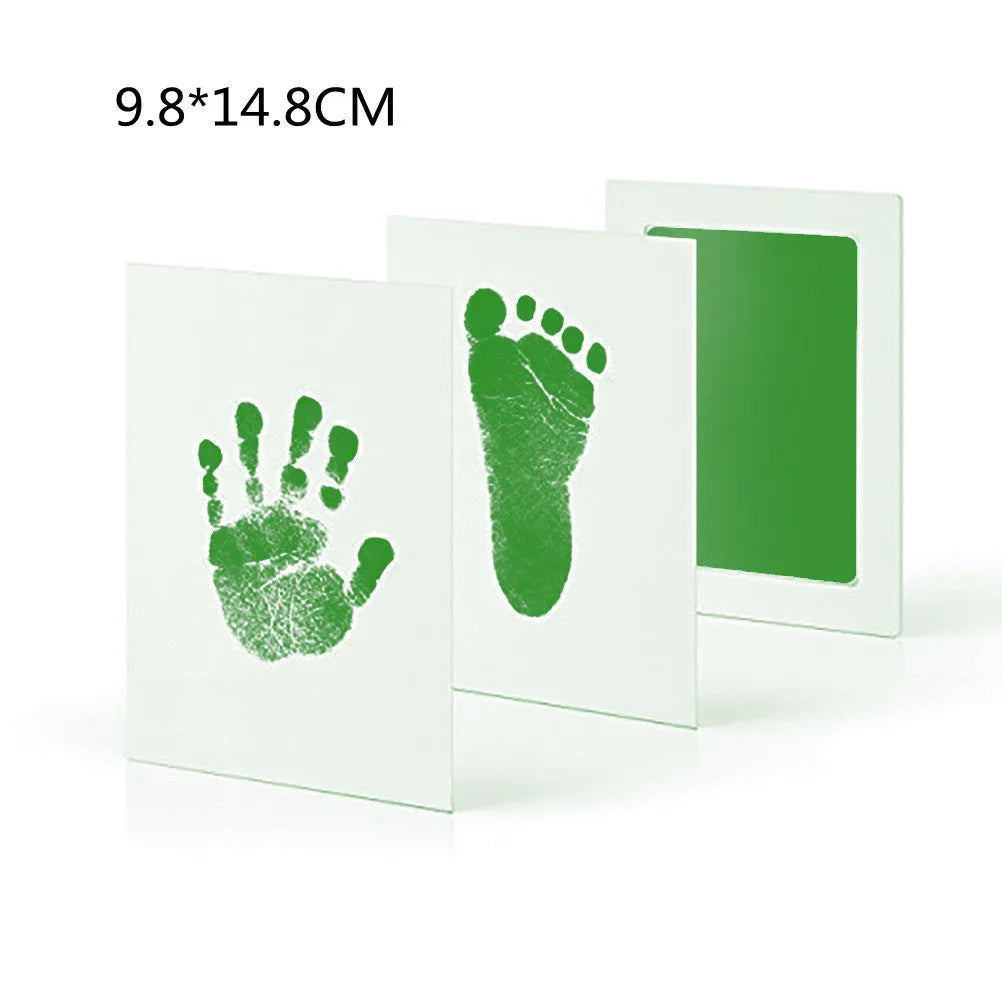 Baby hand and foot print disposable ink pad in pink for newborn keepsake crafting