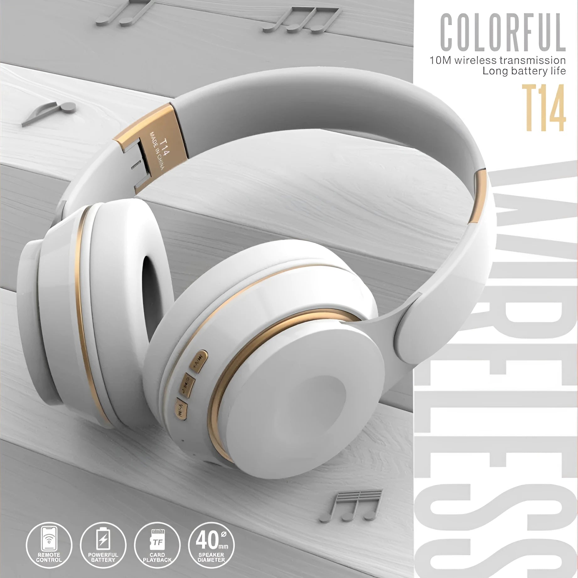 Foldable Bluetooth wireless headset for mobile phone music and calls during running