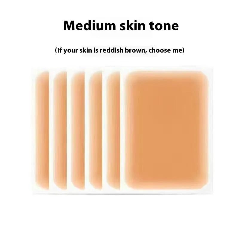 Tattoo cover patch for birthmark and tattoo concealment in six skin tone colours