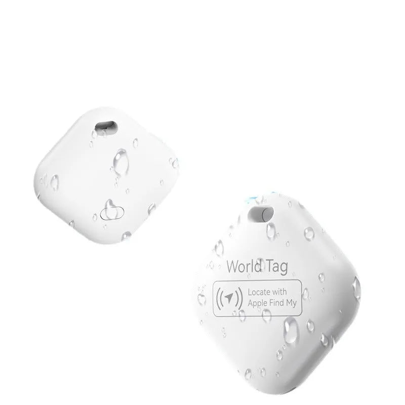 F02 pet tracking locator in black, 30x11mm, with lanyard, for Apple devices