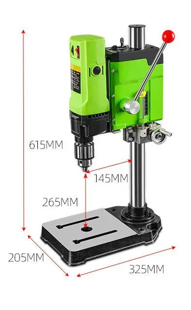 220V bench drill milling machine on a workbench