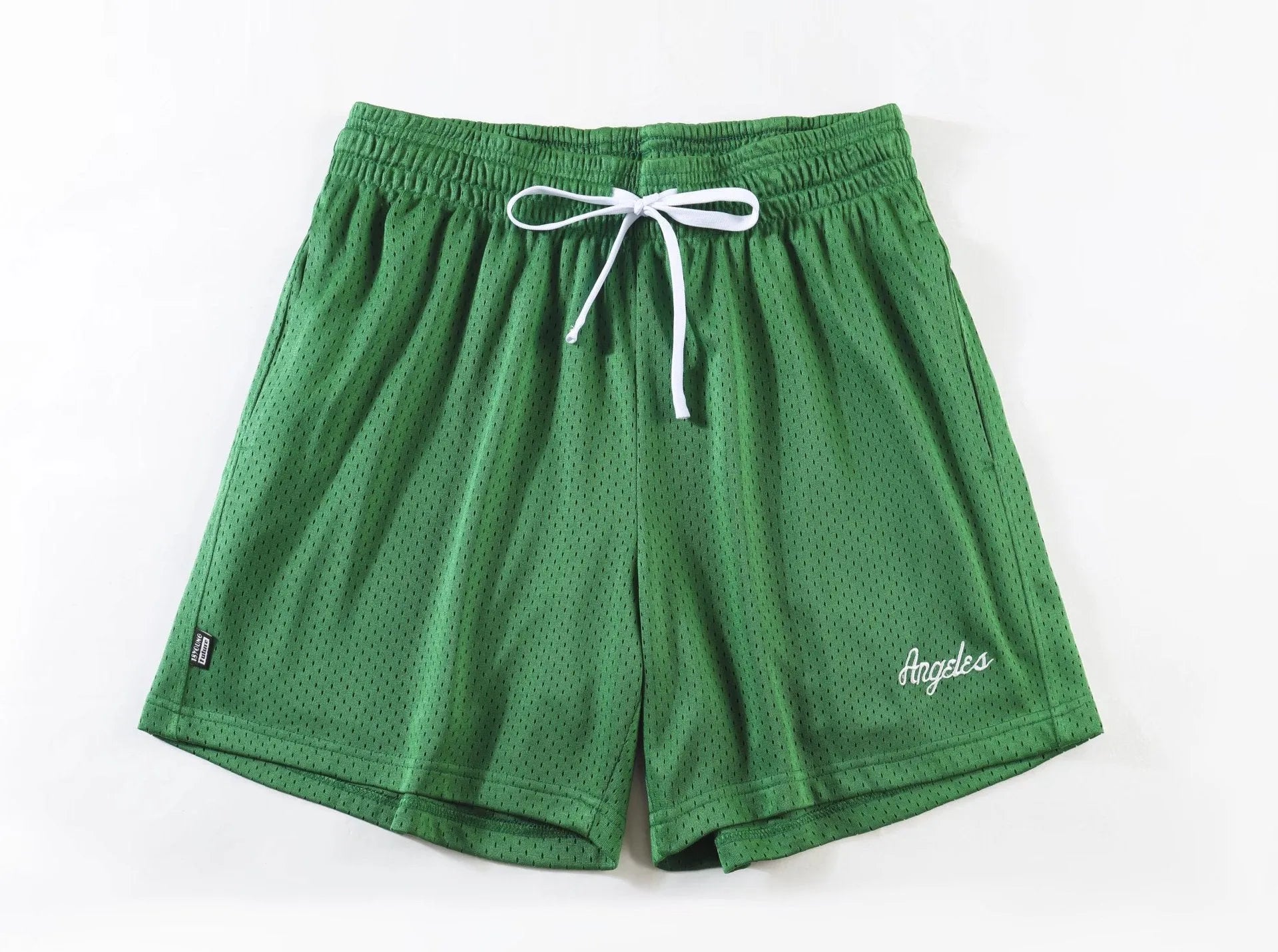 Men's double-layer mesh shorts in various colours for summer sports and leisure wear