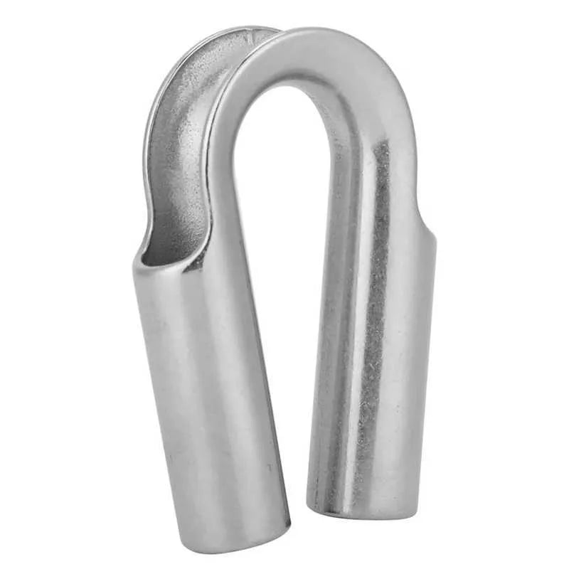 Stainless steel chicken heart shaped sleeve ring for tubular connections.