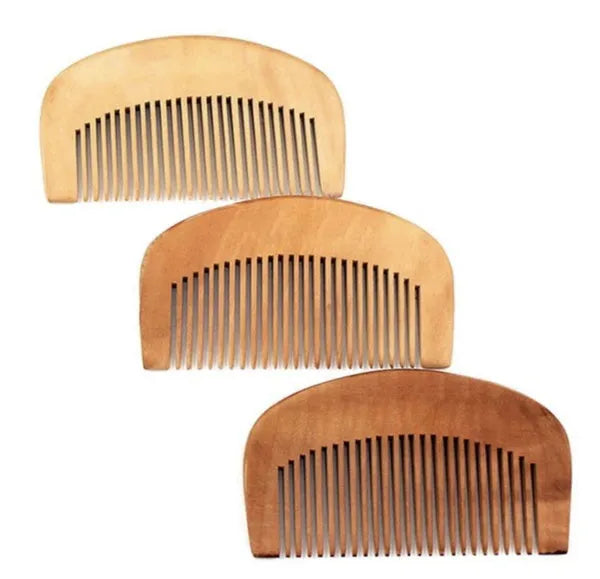 Peach wood comb 9cm mahogany wood small hair comb for massage