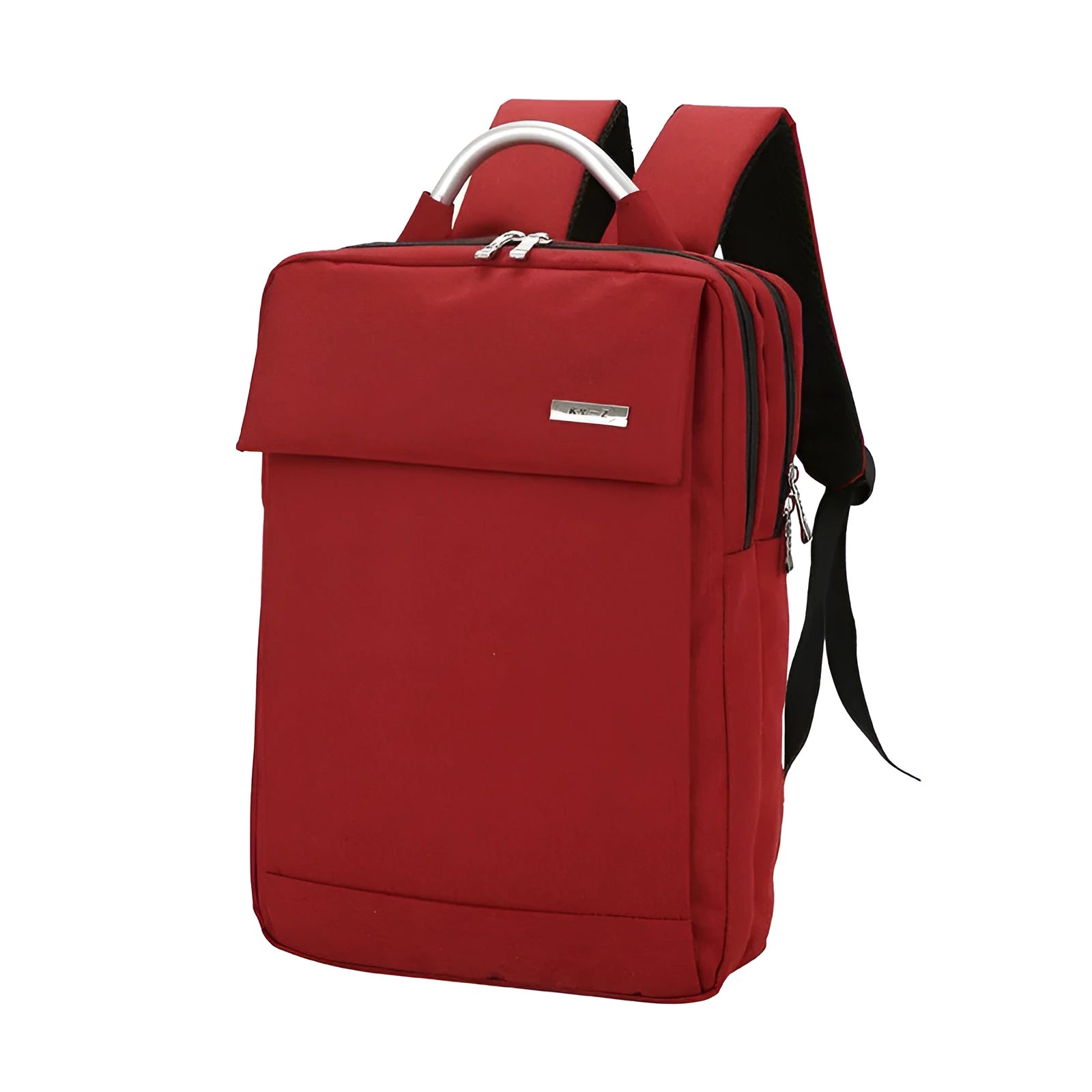 Nylon double shoulder bag for 15-inch notebook in black colour