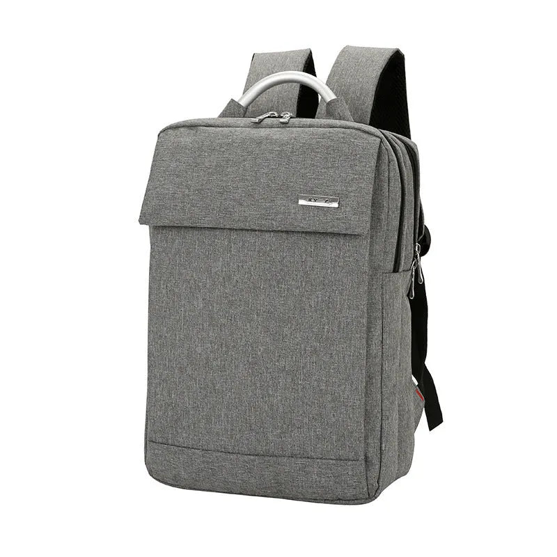 Nylon double shoulder bag for 15-inch notebook in black colour