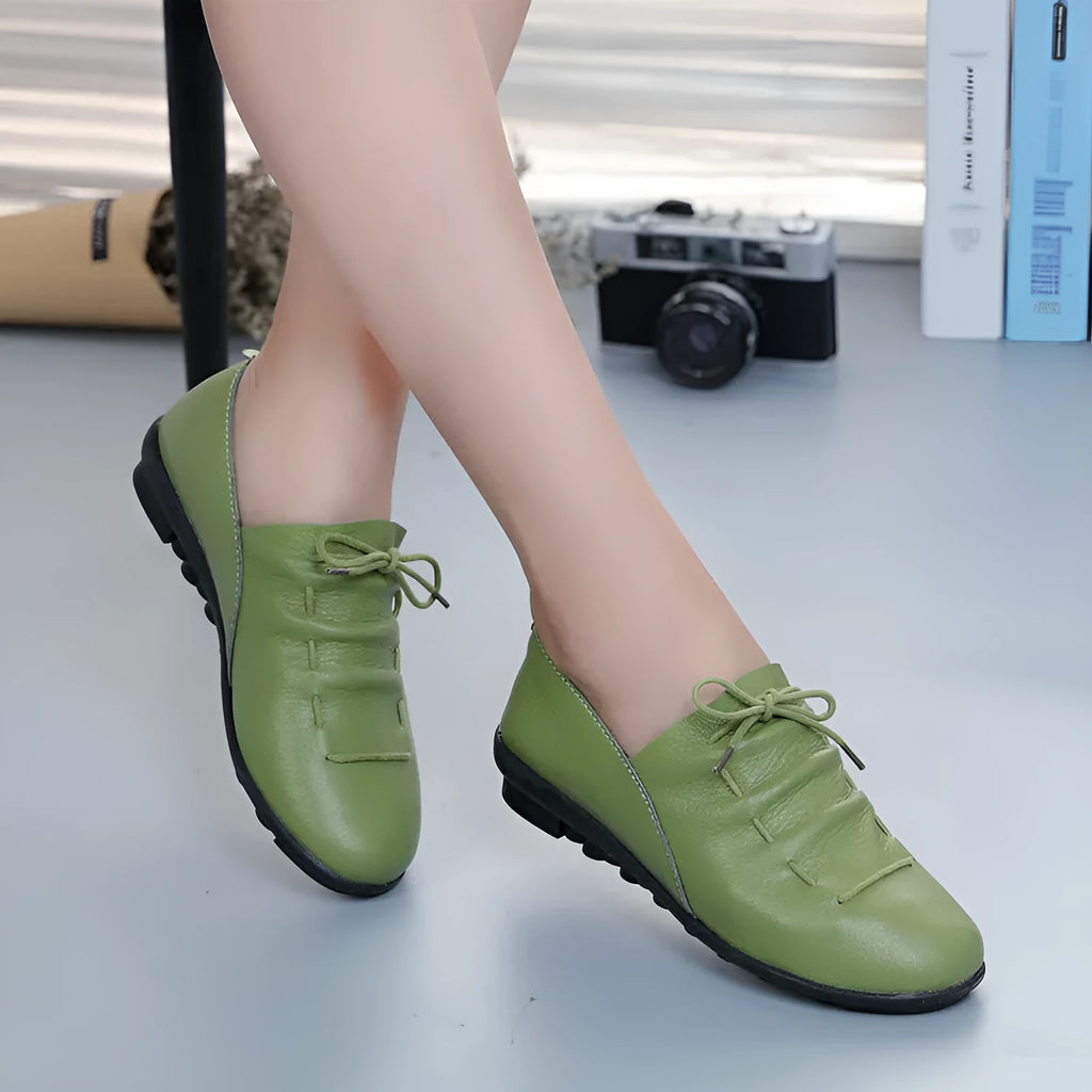 Women soft sole leisure shoes in white with non-slip tendon sole, available in sizes 35 to 41