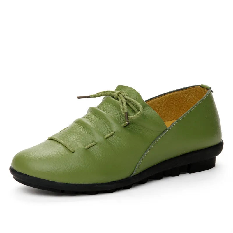 Women soft sole leisure shoes in white with non-slip tendon sole, available in sizes 35 to 41