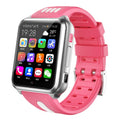 H1 children phone watch with 1.54 inch LCD screen and silicone wristband, black blue colour