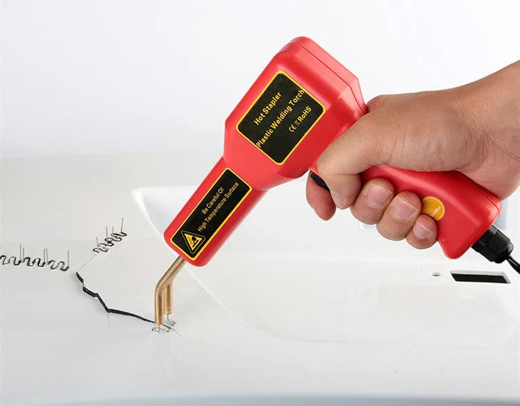 Plastic repair welding gun with LED light for car bumper repairs on 220V power