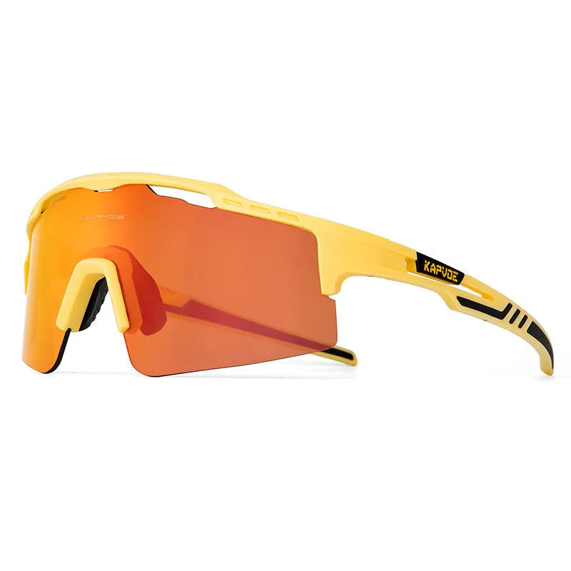 Polarized HD bicycle glasses with TR90 frame and full rim design in colourful lens set