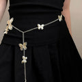 Alloy waist chain women's body jewellery 104cm length gold silver colour options