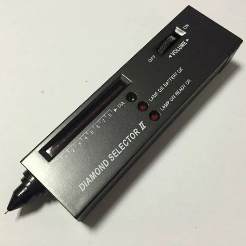 Black diamond thermal conductivity tester with metal probe for gemstone identification