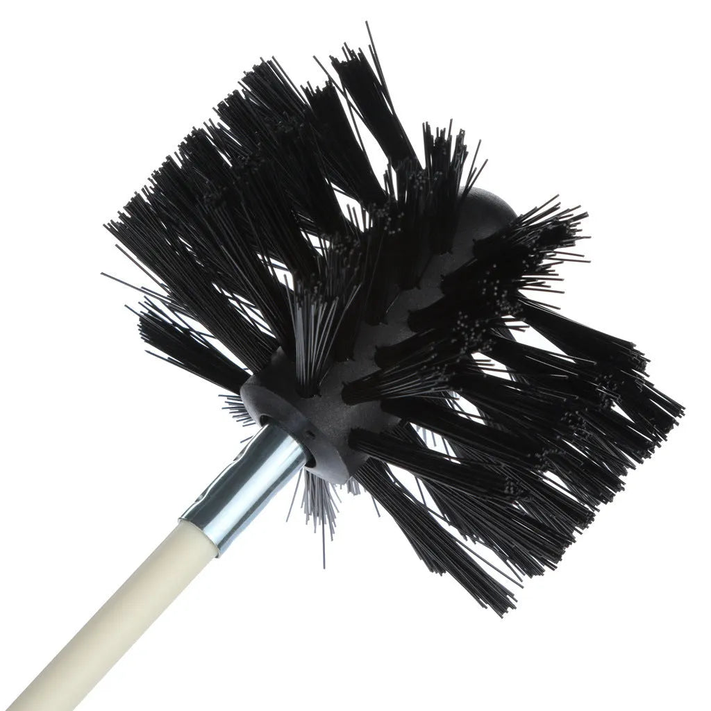 600mm long flexible dryer vent cleaning brush with nylon bristles on a bendable rod.