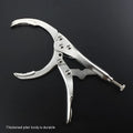 Clamp oil filter wrench made from 45 steel for 50-110mm filters, 225mm length, on white background