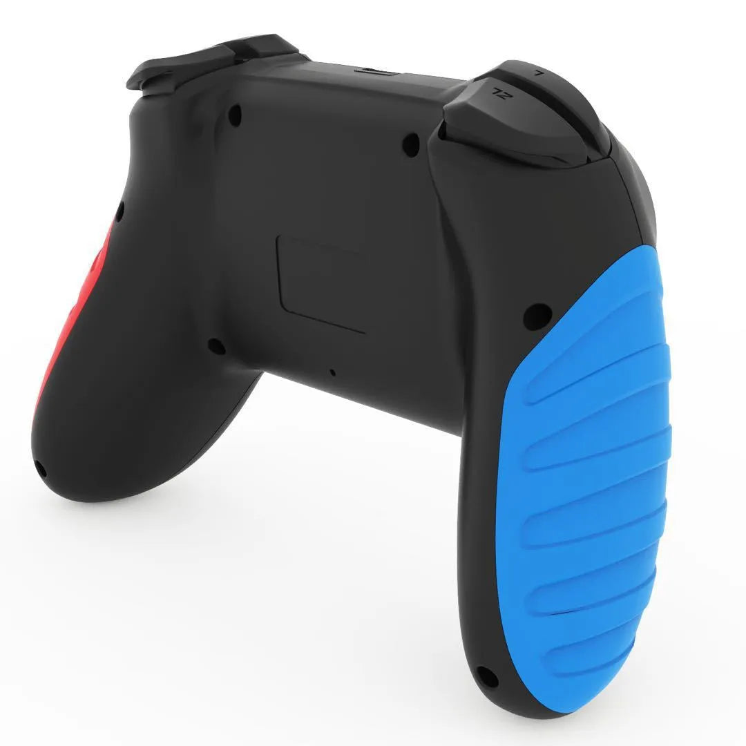 Red and blue wireless Bluetooth gamepad for Nintendo Switch and Windows PC gaming