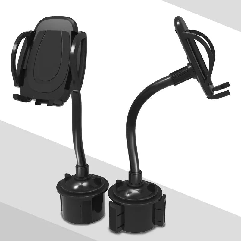 Black car cup holder mobile phone holder with ABS and aluminium construction