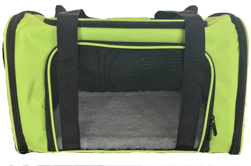 Pet travel backpack made of cationic linen fabric in blue colour, 44x28x28cm size for cats and small dogs