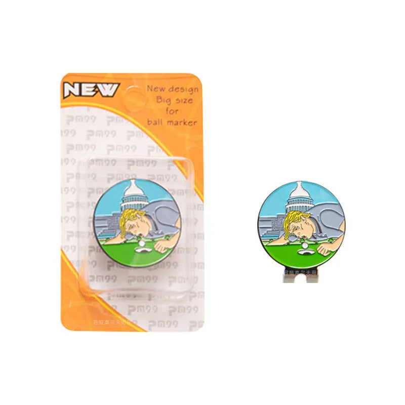 Zinc alloy golf hat clip showing Dragon Year design with metal craftsmanship detail
