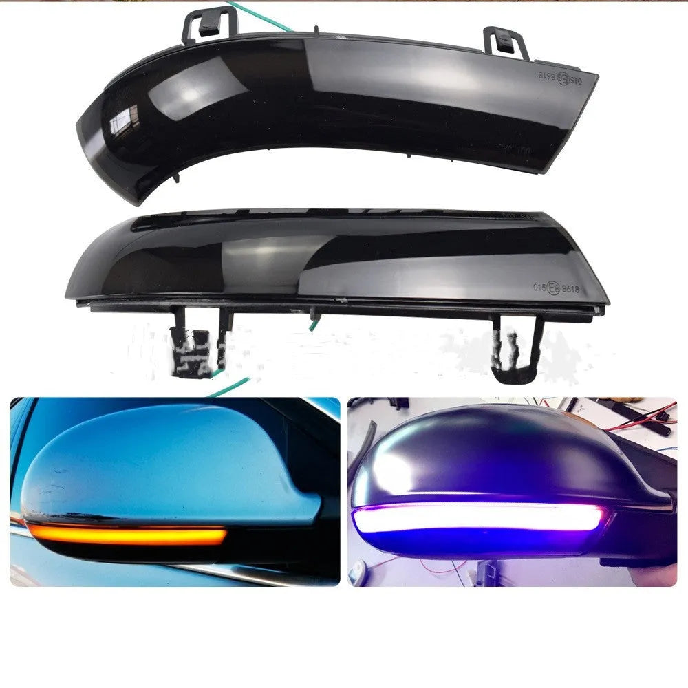 Volkswagen running water sequential turn signal light in ABS housing for Golf MK5.