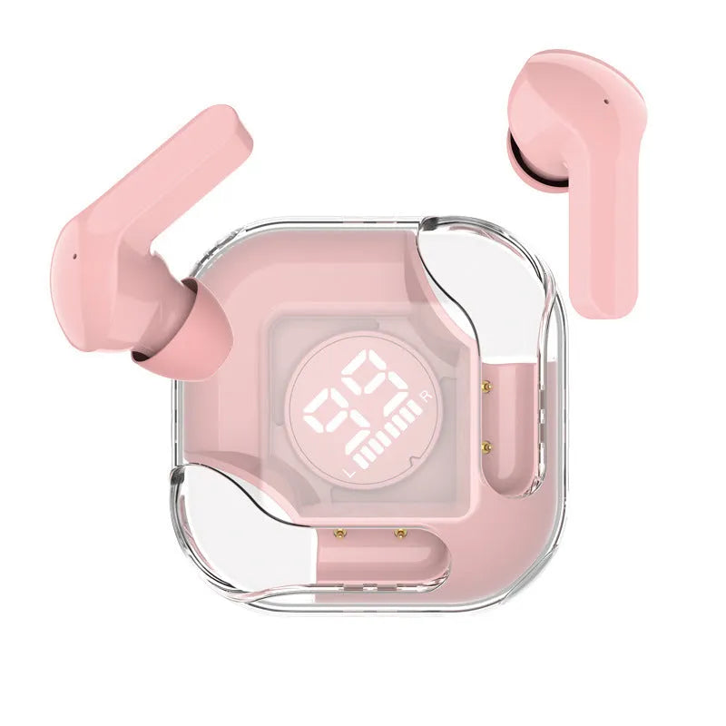 Wireless Bluetooth TWS earbuds in five colours: black, white, blue, green, pink.