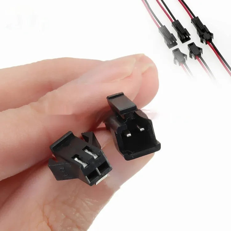 SM-2P 15cm male and female terminal wire harness with rectangular AV interface for LED lamp connections