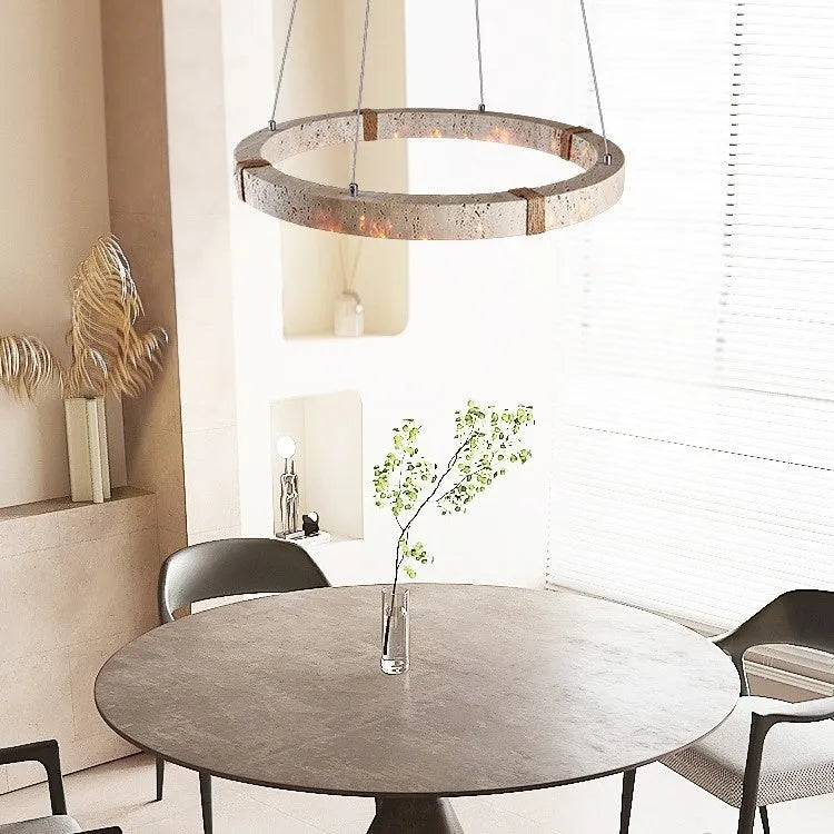 Retro chandelier mid-ancient style with silent wind design in 60cm diameter for bedroom or tea room
