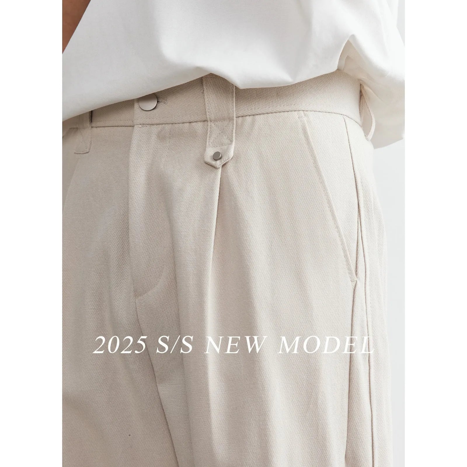 Men's straight drooping casual pants in khaki, black, apricot, loose fit, sizes S to 3XL
