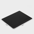 Metal alloy desk mouse pad elongated surface in black finish